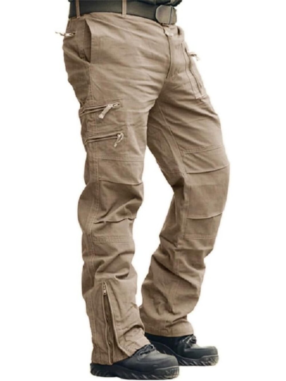 Men's Tactical Cargo Pants - Ripstop Cotton, Military Style, Hiking & Work Ready